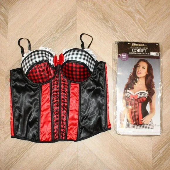NWT Red Riding Hood Halloween‎ Corset/Bustier - Picture 1 of 3